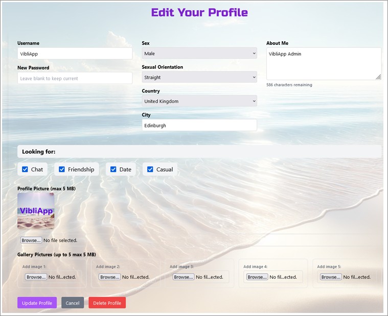 Profile customization